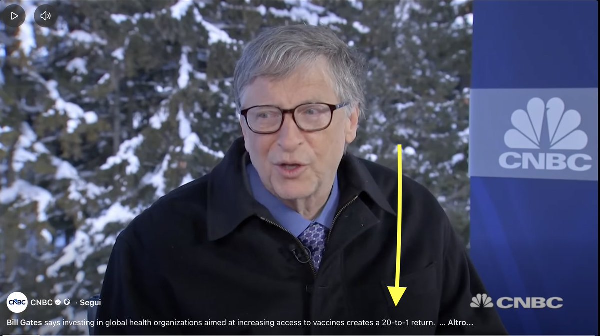 CarloVallebona's tweet photo. @LaVeritaWeb Lo stesso Bill Gates disse che il business dei vaccini ha un ritorno sull'investimento di 20 volte! Filantropia pura! https://t.co/uxgD1YE9Ky