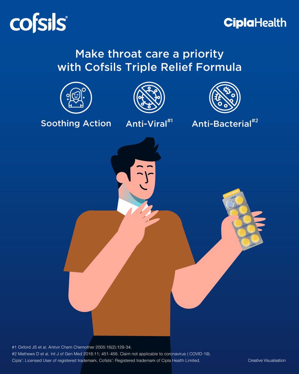 cofsils's tweet photo. Small everyday habits, like consuming cold drinks or working in dusty environments, can irritate your throat. When discomfort strikes, reach for Cofsils Lozenges for soothing relief and comfort in just 5 minutes*. https://t.co/U1aDTW4H1S