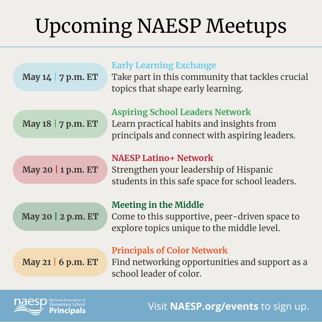 National Assoc. of Elementary School Principals tweet media