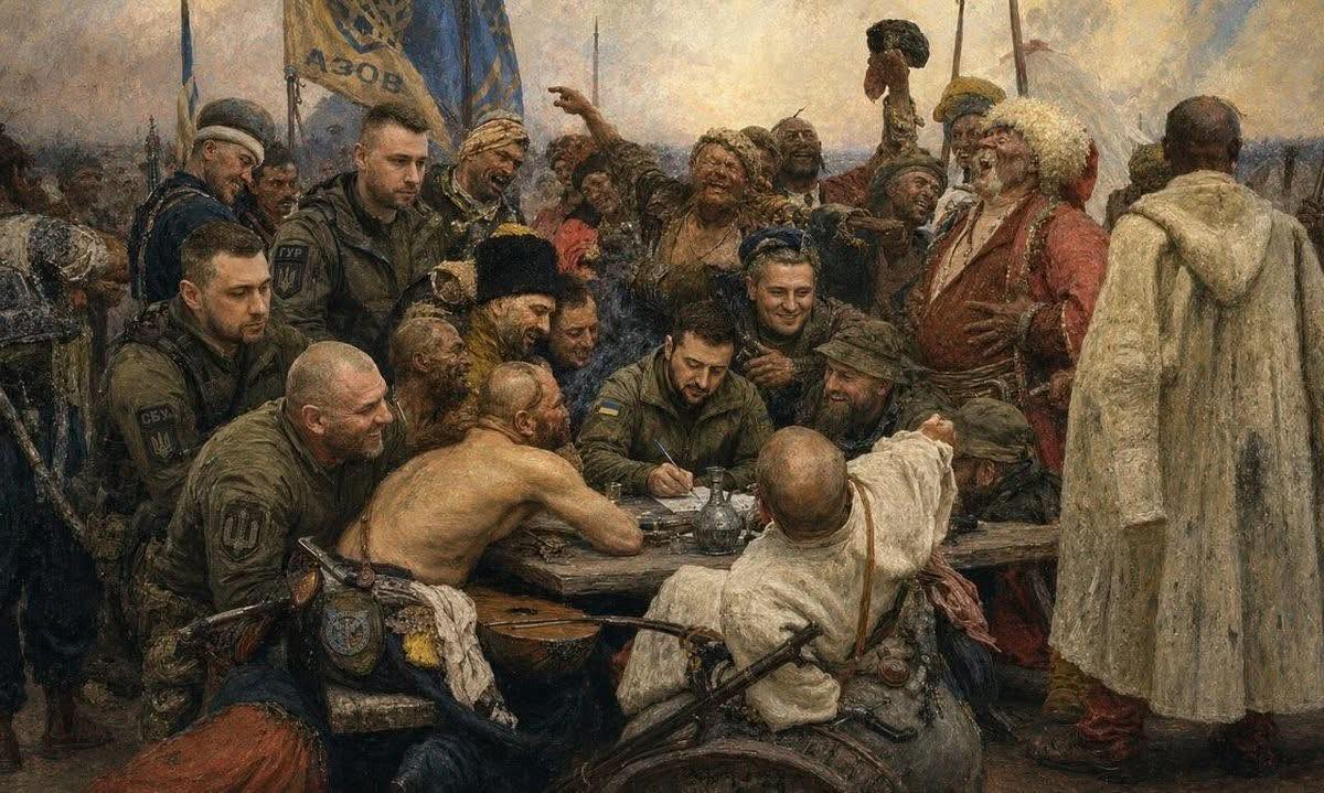 BeauMorello's tweet photo. Zelenskyy signs the decree permitting the Mayday Parade in Moscow. https://t.co/npLrvA32G0