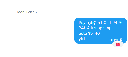 Tiger_Borsa's tweet photo. 16 Şubatta yorum yazanlara #pcilt verdim.  Anlık %40'da. Tam 30 kişiye özelden yazdım.

"YORUM YAZANLARA" ve "RT YAPANLARA" sığ tahta daha verelim.

24₺ altı stop yazıyor, soran herkese "stopa gerek yok ben stop olunca derim" yazdım, huyumdur bilenler var haber veririm genelde.

2 Gün içinde herkese ulaşacaktır.

Yatırım Tavsiyesi Hiçbir zaman yoktur.