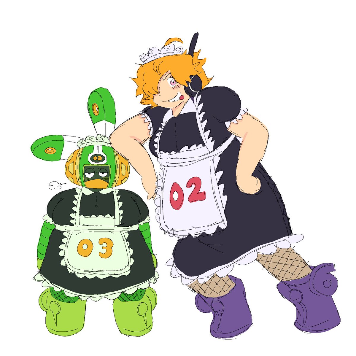 UltimaDMT's tweet photo. i heard it was maid day but ironically i didnt have time to clean it up AND im late so this will have to do https://t.co/N93n7MROAX