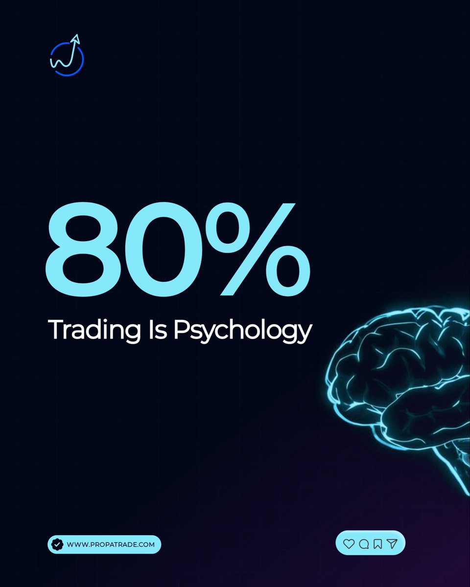 PropaTrade's tweet photo. 80% of trading is psychology. 🧠📈

Not indicators. Not signals. Not luck.

The best traders don’t just master charts. They master themselves.

#TradingPsychology #Trading #DayTrading #TraderMindset #RiskManagement #Investing #Discipline #IndianTrader https://t.co/D5fJKLi8Hv