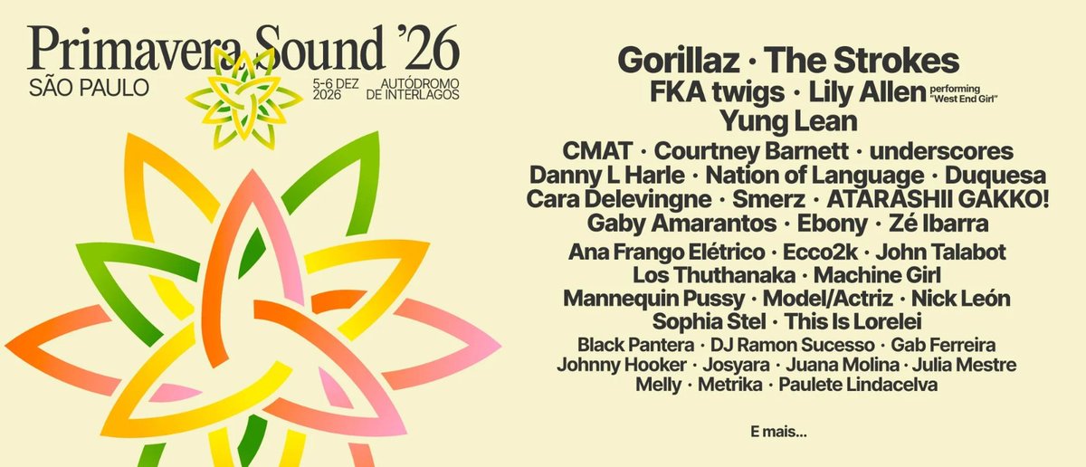 siteflorence_br's tweet photo. I'm devastated.

Florence + The Machine está FORA do Primavera Sound 2026. https://t.co/ycFZIha6zD