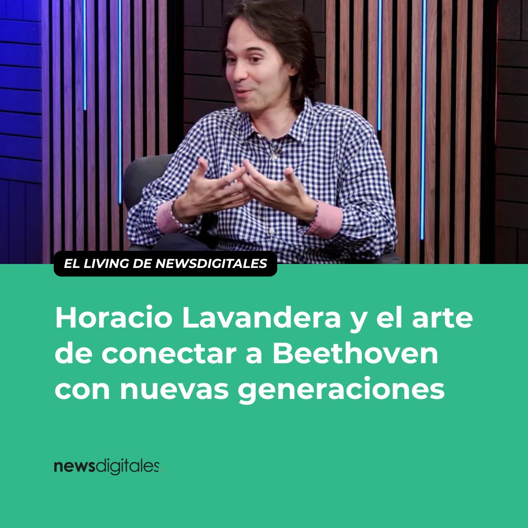 NewsDigitalesAr's tweet photo. 🎶 Horacio Lavandera (@HLavandera) y el arte de conectar a Beethoven con nuevas generaciones.

🗣️ El pianista pasó por El Living de #NewsDigitales, donde conversó con @MartinMusciatti y habló de sus raíces familiares, su exigencia artística y la presentación de las Variaciones Diabelli.

🔗 https://t.co/vY1I4bokJm
