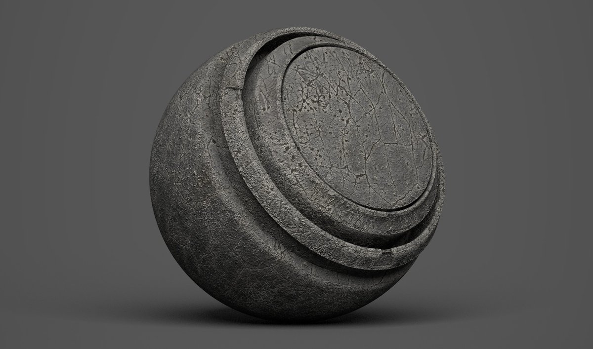 HighOrange731's tweet photo. ひび割れたアスファルトのマテリアルを作りました。
#SubstancePainter https://t.co/zsJay7tnmG