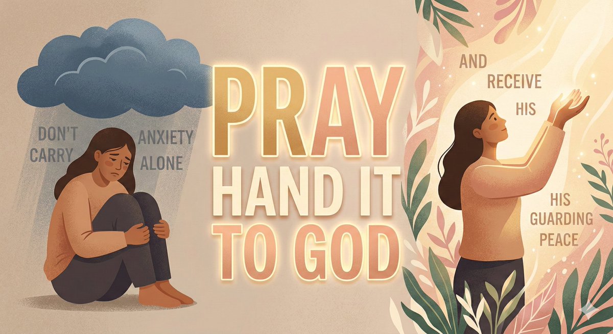 __OneBody__'s tweet photo. Caught the worry. Held it. Then the next one came. 😔
The weight was never yours to keep.
Prayer isn't venting — it's handing it over.✨
What are you still holding? #PeaceThatSurpasses https://t.co/jC2b2wbfM4