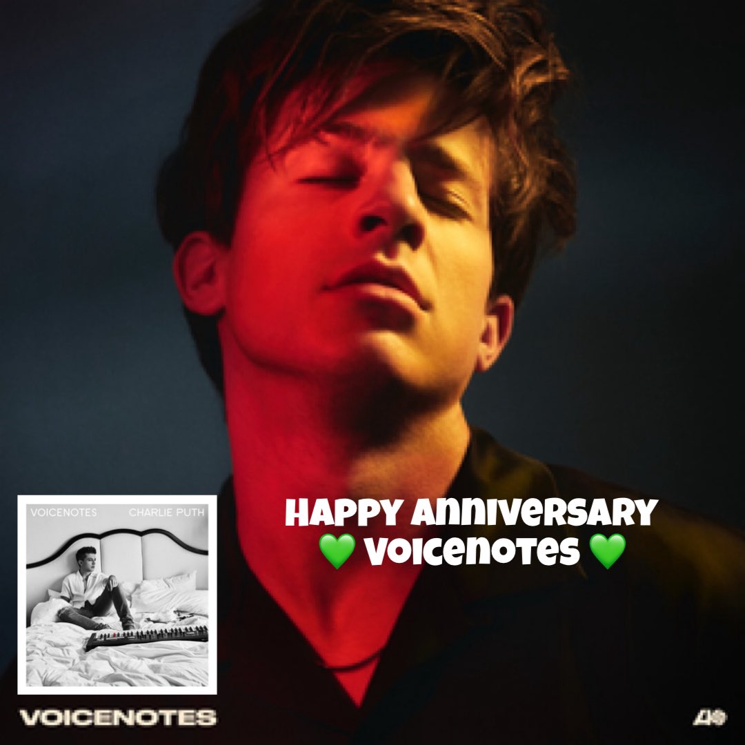 puthiespants's tweet photo. Happy Birthday to one of the best albums EVER @charlieputh 
In a good mood? Put on VOICENOTES
In a bad mood? Put on VOICENOTES
In the car, on an airplane, in the bathroom, doesn’t even matter VOICENOTES is blasting! ❤️ NO SKIPS!!!! https://t.co/2NeFDfve2f