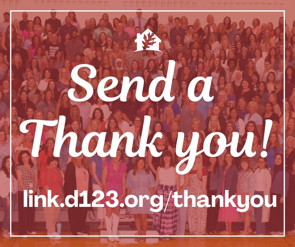 OLHD123's tweet photo. Spread kindness today! Do you know a staff member making a big impact? Write a special note for them to receive during recognition events at the end of the school year! Submit positive comments by tomorrow, May 12 at https://t.co/Bjv6QXosz0 https://t.co/IrHqUX8DMk