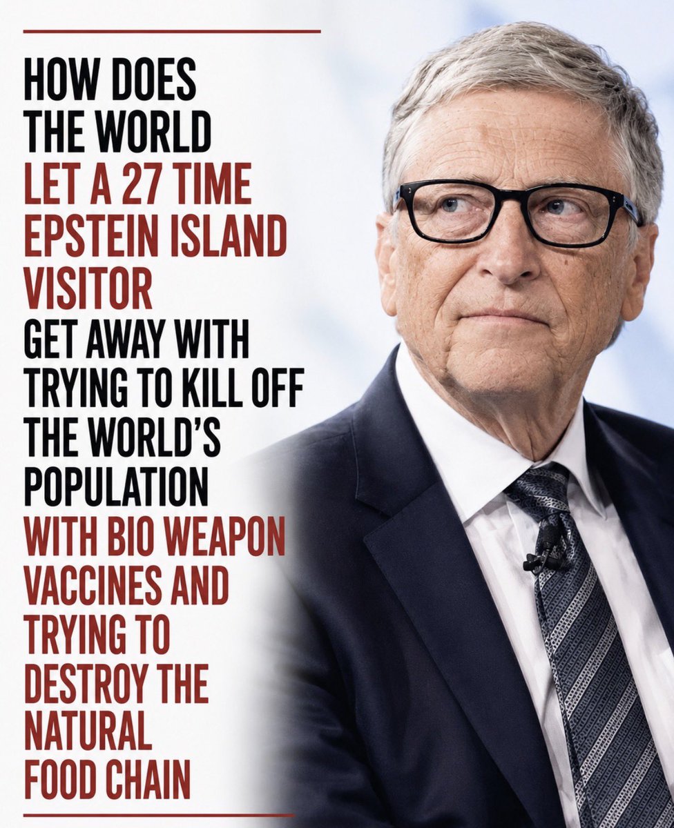 Bill Gates is getting away with all of his crimes, isn’t he?