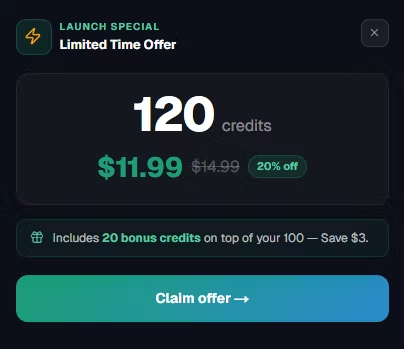 esimpy's tweet photo. We wanted Esimpy to feel simple.

No confusing pricing.
No overpriced OTP activations.
No sketchy process.

So we made a new launch promo:
⚡ 120 credits for $11.99
(+20 bonus credits included)

https://t.co/sJAue2MWEb https://t.co/JrzcGifZ6I