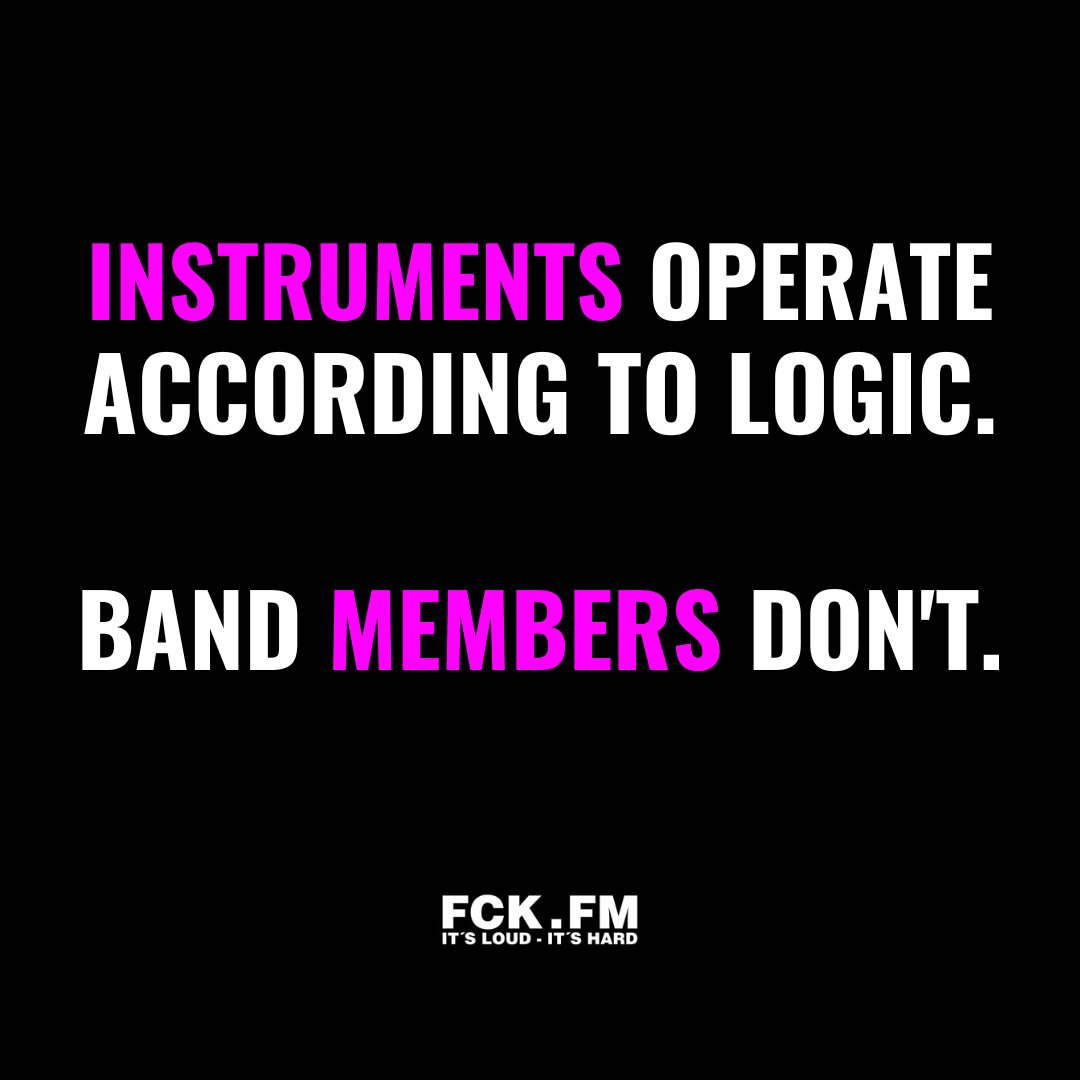 fckfmrocks's tweet photo. The human factor has always been crucial to the success of a band. But in the new era ahead, it will become even more important. https://t.co/H46vvwI49Y