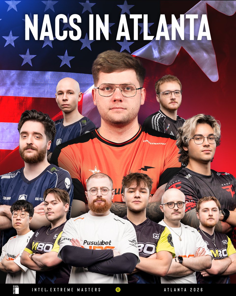 ESLCS's tweet photo. 11 out of the 96 players and coaches in attendance at #IEM Atlanta 2026 are representing NACS on their home continent 🇺🇸🇨🇦

The last time a North American team won a big event on home soil was @TeamLiquidCS at #IEM Chicago 2019 almost 7 years ago. https://t.co/4I9GVarNoL