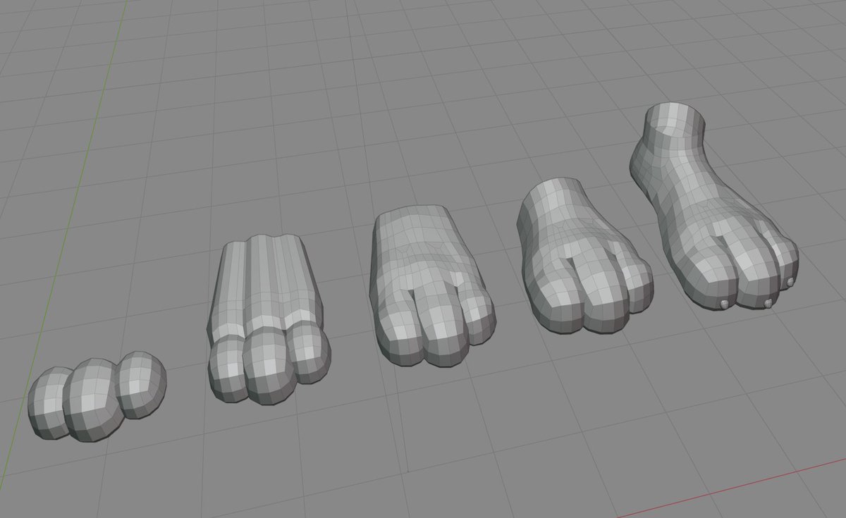 kocutame's tweet photo. Building the bunny's paws! 👍✨
#b3d #3dart https://t.co/44j5f38QLw