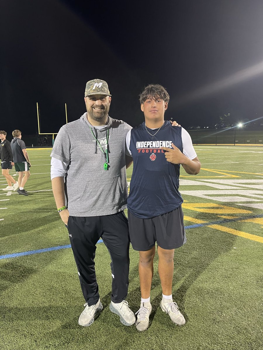 Elikanapathy14's tweet photo. Thank you @McDaniel_FB for having me out for the prospect camp. Had a great time competing and learning about the program. Can’t wait to come back soon.
@CoachFultz @CoachDrake31 @CPiercy4 @DavidH51 @rjwindows @T_Money4699 @LucasBarbe @CoachDaily1 @danteabsher3 @IndyHSFootball https://t.co/wVniz5XkEb