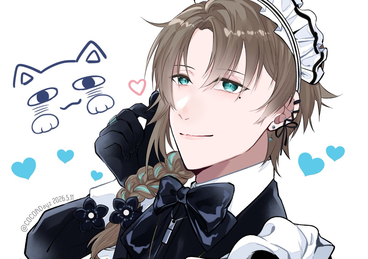 「大遅刻メイドの日 #かな絵」|つばさのイラスト