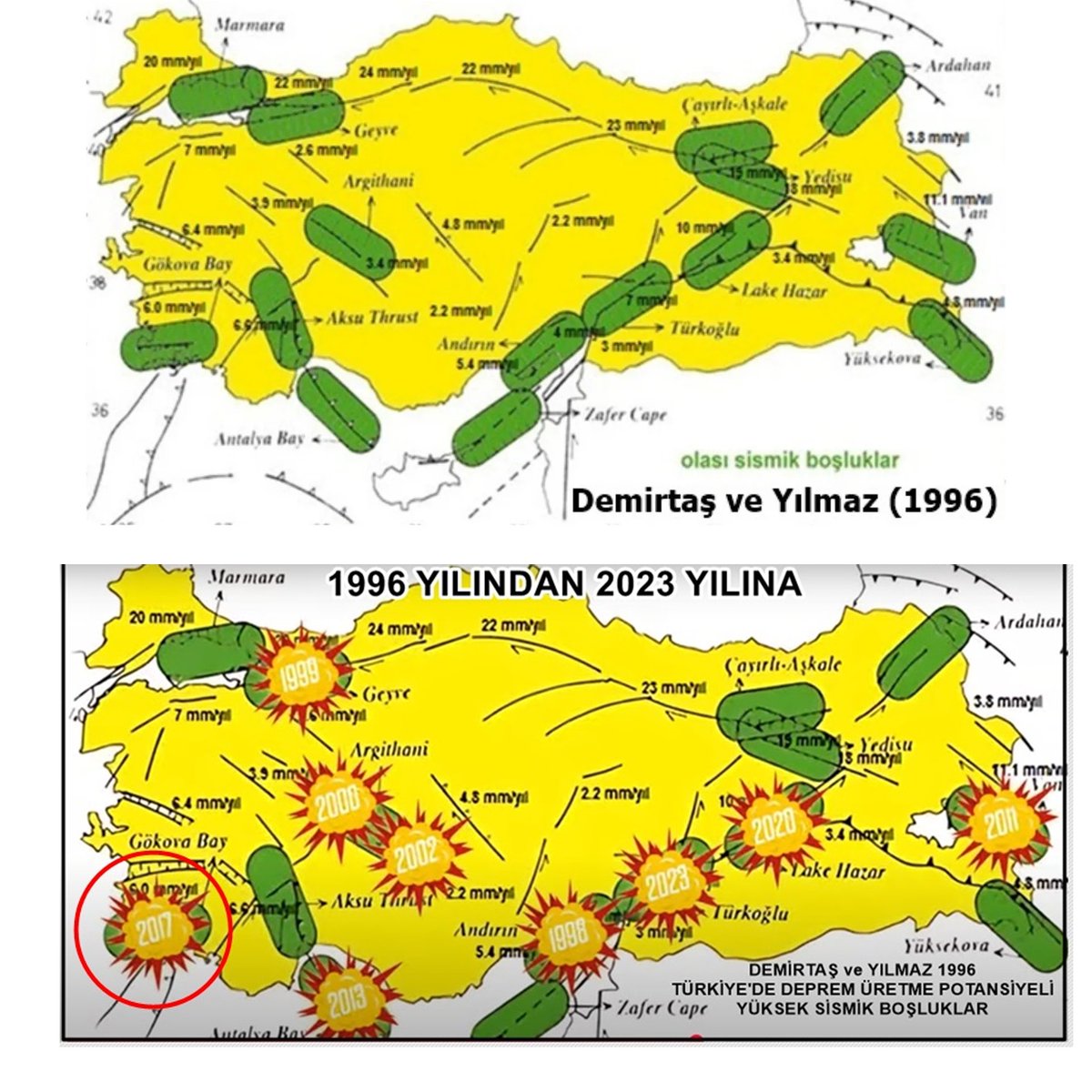 Paleosismolog's tweet photo. Ülkemizde büyük #deprem üretme potansiyeli yüksek SİSMİK BOŞLUKLAR hava durumu raporu gibi sunulamaz

Sanki gelecek hafta yağmur bekliyorum der gibi, şu kırıklar üzerinde deprem bekliyorum demek trajikomik bir durum

Sismik boşluklar deprem tehlike parametreleri ile ifade edilir. https://t.co/LpjP5Yawbl