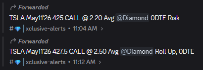 XclusiveTrading's tweet photo. $TSLA Suddenly red to green after a key break. Our members are EATING.

TSLA 425 CALL now at $8.60 +290.91%
TSLA 427.5 CALL now at $6.60 +164.00%

>> https://t.co/DdQrUSTZup << https://t.co/vo02Wql97H