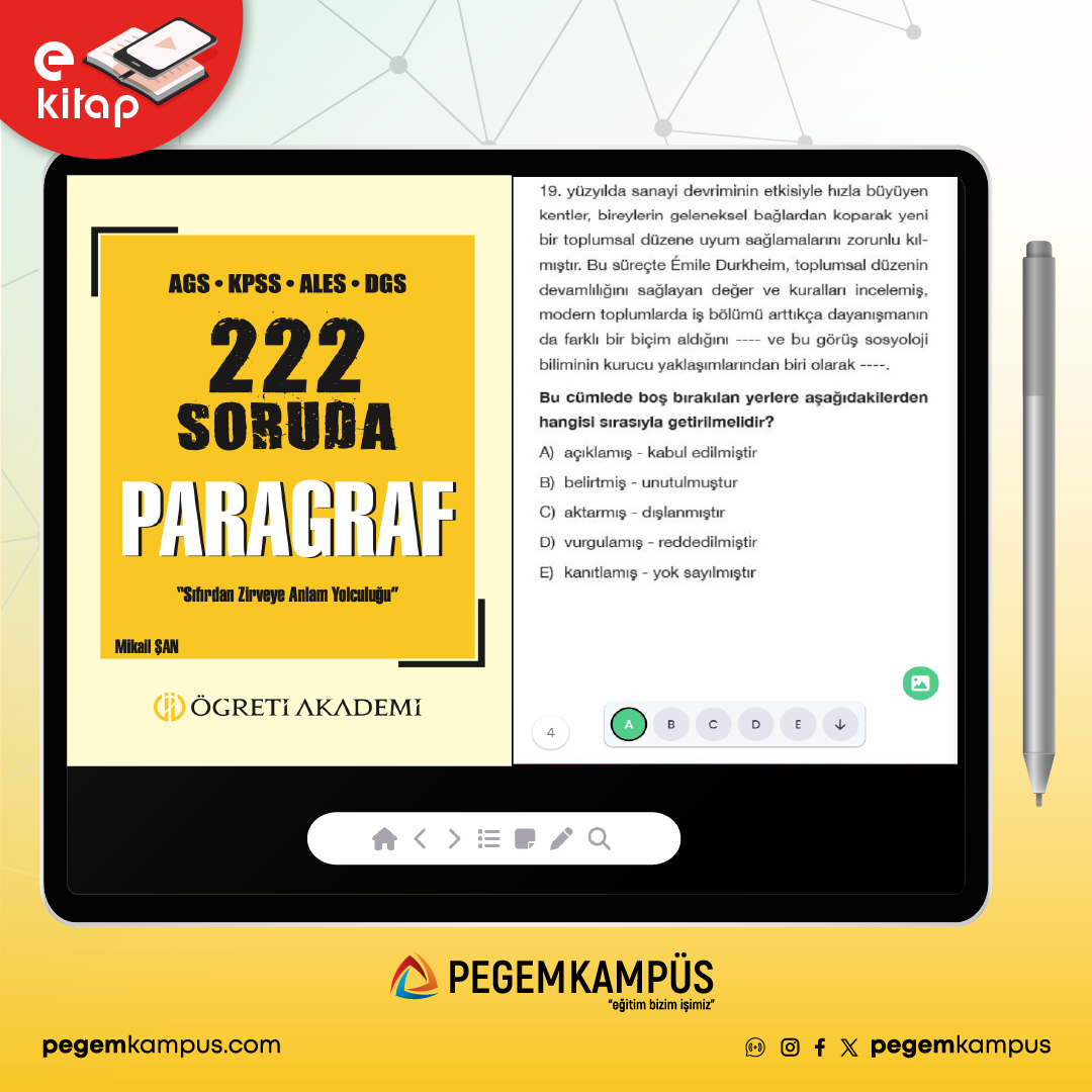 pegemkampus's tweet photo. AGS-KPSS-ALES-DGS 222 Soruda Paragraf E-Kitap satışta!

İncelemek için 👉 https://t.co/6MO0lDDoBi

#pegemkampüs #öğretiakademi #kpss #kpss #paragraf #ags #ales #ekitap #dgs #onlineeğitim #eğitimbizimişimiz https://t.co/l8srZxNUyk
