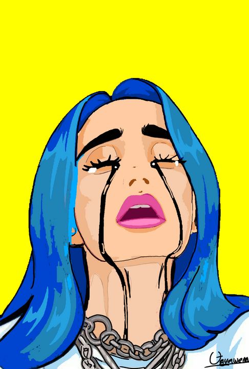 Upa_hari's tweet photo. Art of the Day! "Billie eilish digital art". Buy at: https://t.co/98T8CFL2ai https://t.co/n7sluaHfBa