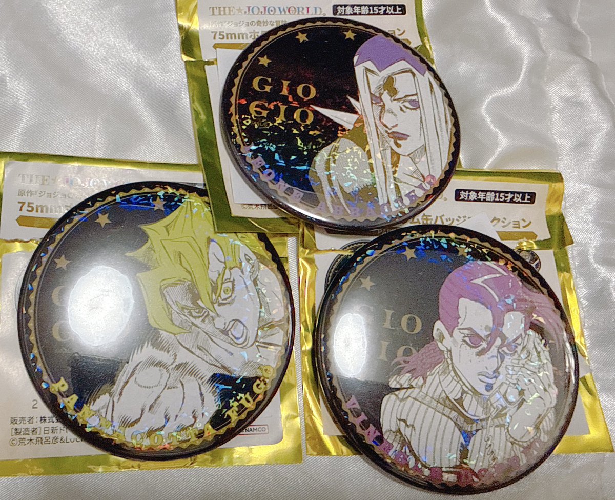 0【交換】ジョジョの奇妙な冒険 原作 ホログラム缶バッジ THE JOJO