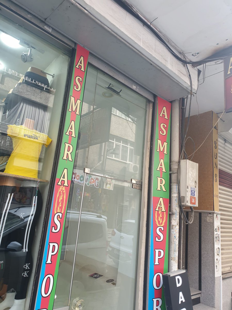 asmaragraphy's tweet photo. A Turkish shop owner in Istanbul named his store Asmara. No connections no roots to Eritrea but he loves Asmara the little Rome. 

#Asmara #Eritrea #Eritrean https://t.co/NGQKWGepFw