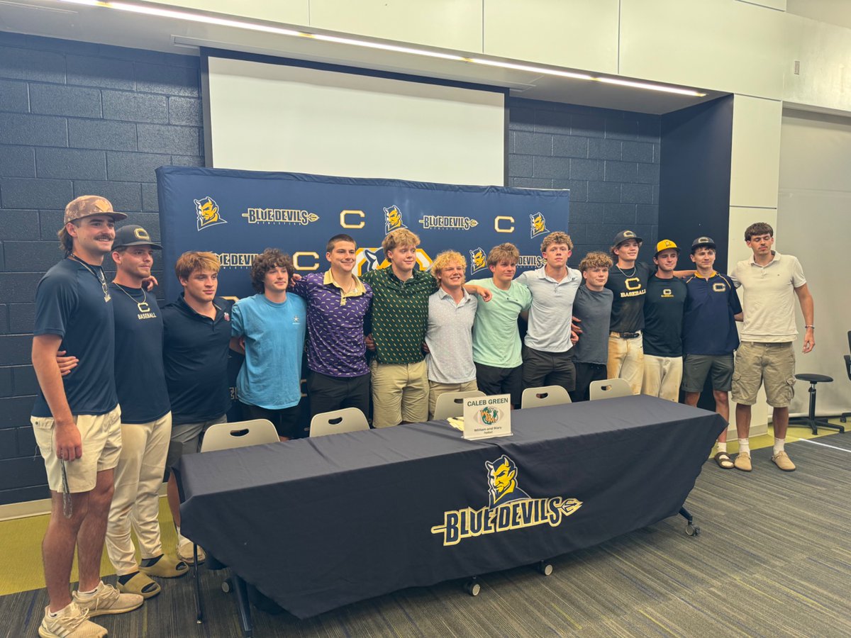 culpeper_fb's tweet photo. Congratulations to Caleb Green for signing his letter of intent to play football at William and Mary! We are so proud of you! Thank you for all you have contributed to the program over the last 4 years! https://t.co/p0nnVOlALH