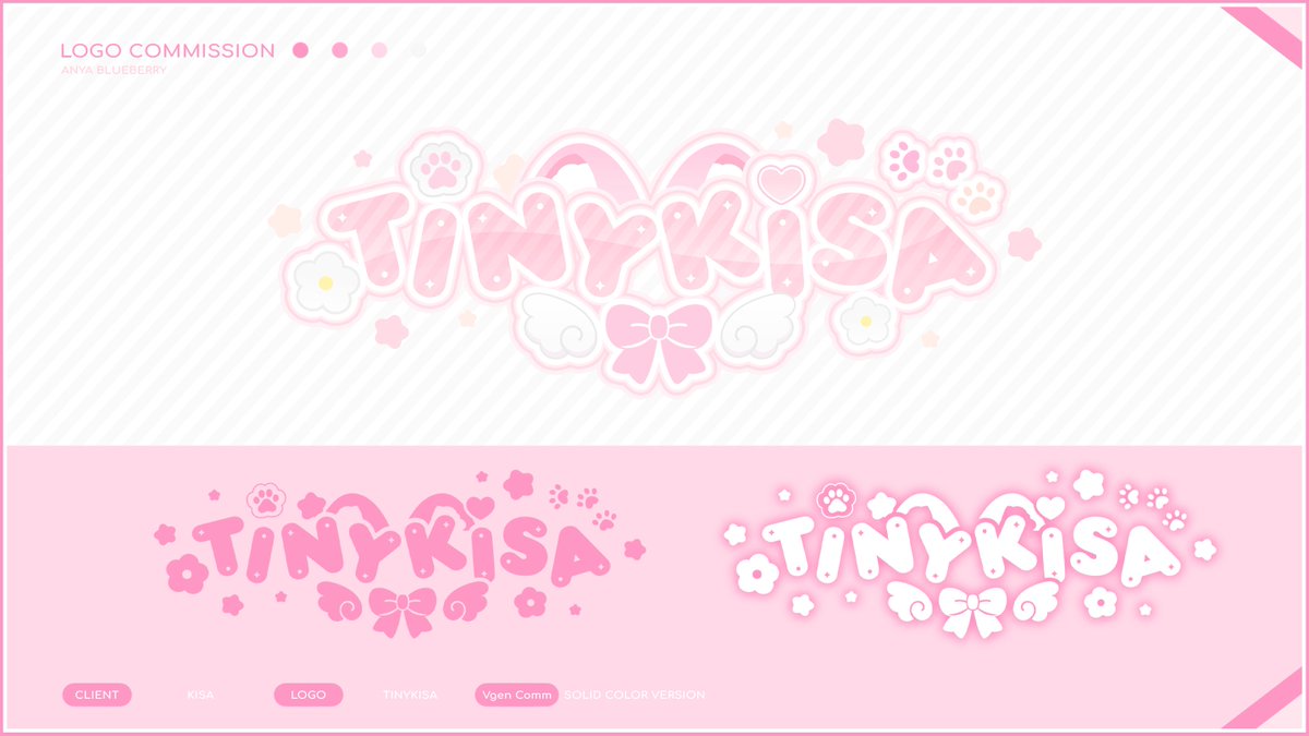 sillymiyaa's tweet photo. โ๐โหโนโก Cute Custom Logo for @tinykisa ~ Thank you so much for working with me! c: ๐ฉท#VgenComm #Customlogos #Vtuber https://t.co/YTyDSvQVtk