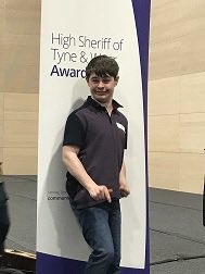 Parkviewprojec5's tweet photo. Jake, a volunteer who helps out by adopting lots of roles across our organisation, receiving the High Sheriff Award #General https://t.co/j47OKudOLO