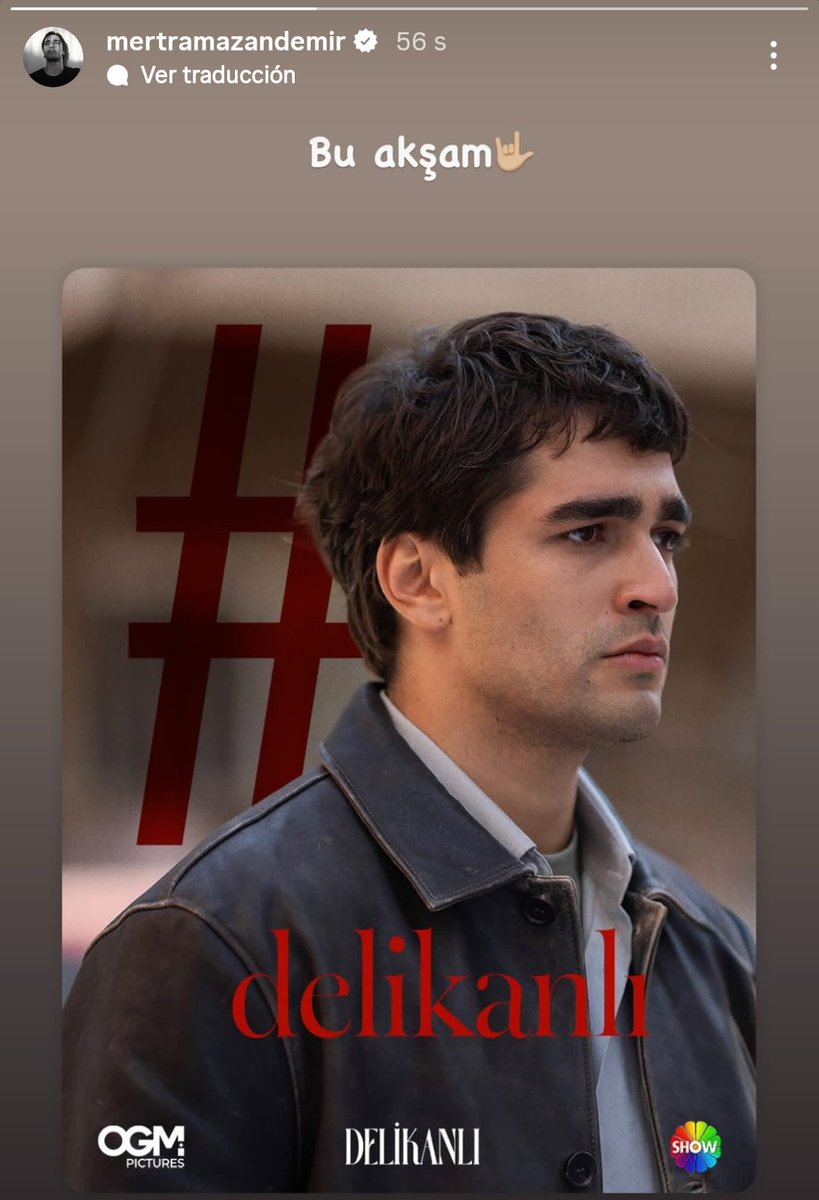Mert geldi 😍✨
Her zaman yanınızda olacağız ❤️
Bu akşam  🤟🏻
#MertRamazanDemir #Delikanlı