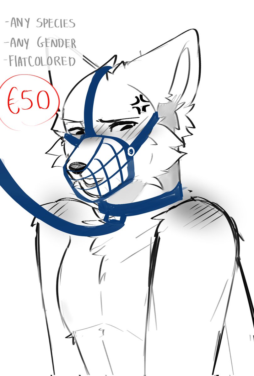 LoveIock_'s tweet photo. Muzzle ych 🐶
(3rd year doing it hehehhe)
-any species, any gender 
- flatcolored
- complex characters extra!
50eu /per slot!
10 slots https://t.co/5zmxj7Sgt8