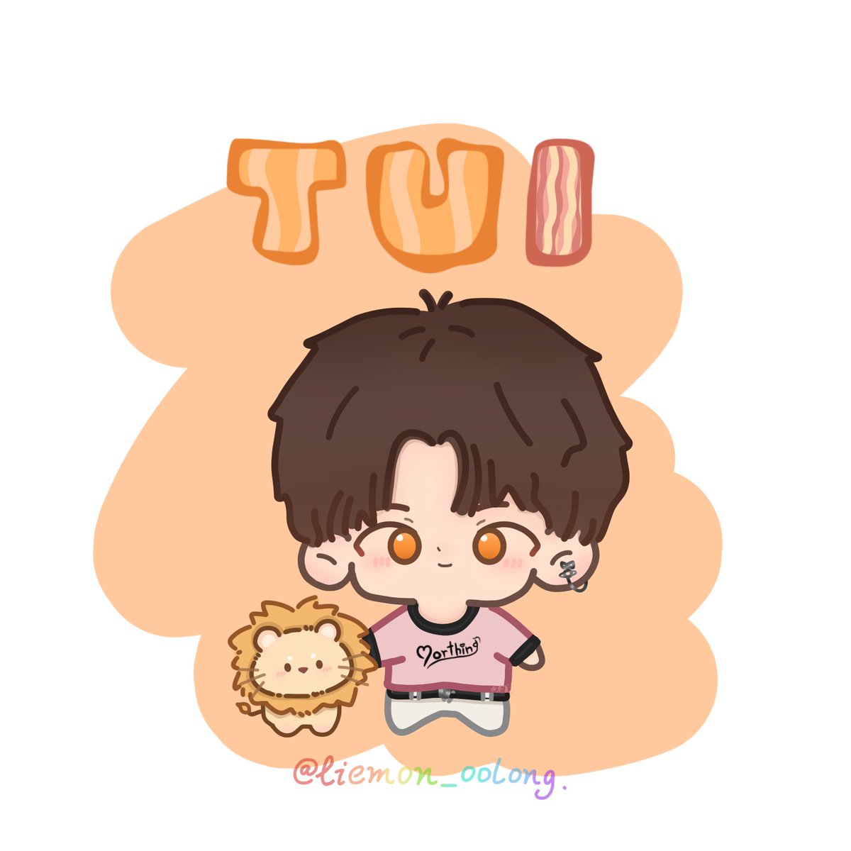 FDSNT_ARMY's tweet photo. เพื่อนวาดรูปลูกชายให้ฉันมา น่ารักมากเลย~🥺🥺@Liemon_oolong ❤️💚
@TuiChayatorn 🦁
#tuichayatorn 🥓
#LYKN 🐺 https://t.co/uDquih9jNu
