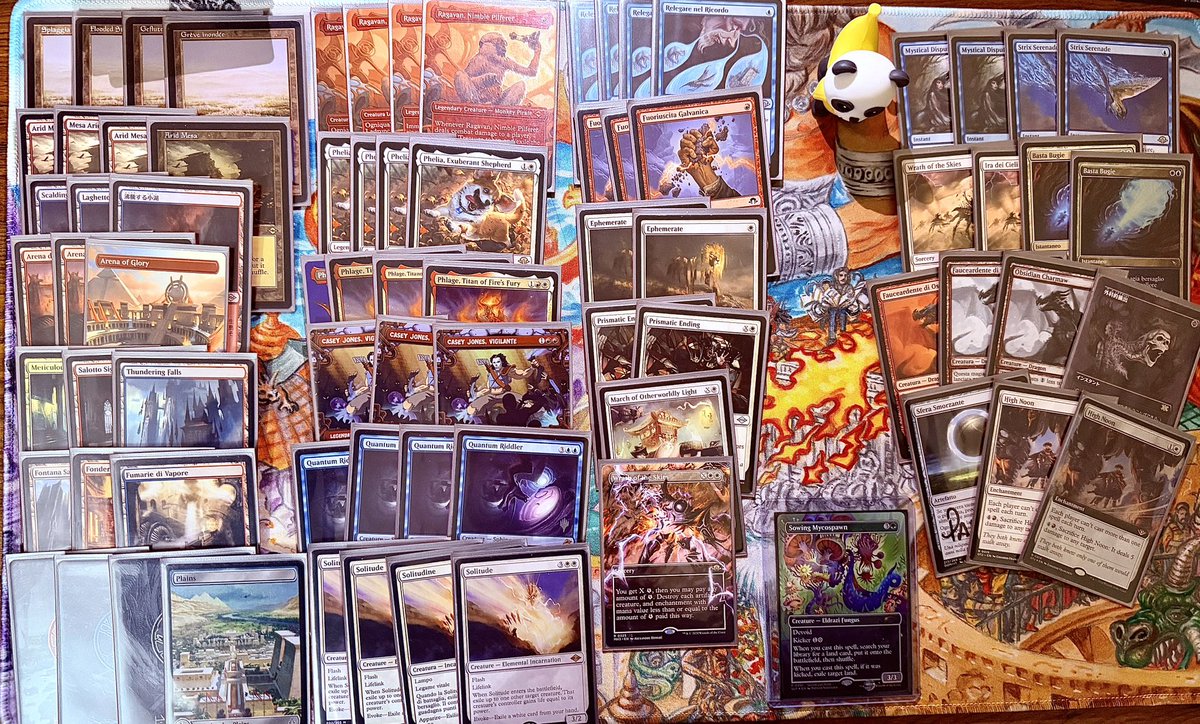 Stay_NB's tweet photo. I won the RCQ for the Ghent RC this weekend with my version of Jeskai Blink!

T1 Domain 🔥🔥
T2 Simic 🔥🥶🔥
T3 Affinity 🔥🔥
T4 Boros Energy 🤝
T5 LE 🤝

TOP 8 - UW Control 🔥🥶🔥
TOP 4 - Tron 🔥🔥
Final - Affinity 🔥🥶🔥
@fireshoes 
#mtgmodern #mtg #mtgitaly #magicthegathering https://t.co/UQOO3X3pmo