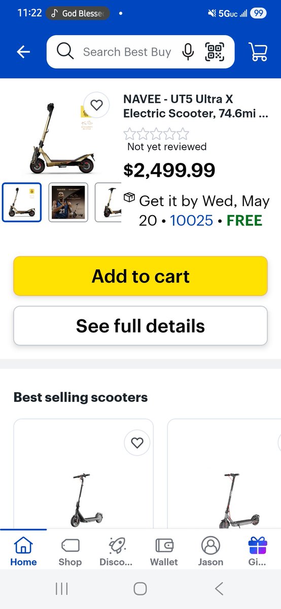 JackThis1's tweet photo. @Segway Good morning @Segway I have a question. When will best buy have the GT3 Pro. I ask because best buy just release this scooter. I don't want to buy that scooter. I want to buy the GT3 Pro from best buy. https://t.co/izp3cejNju