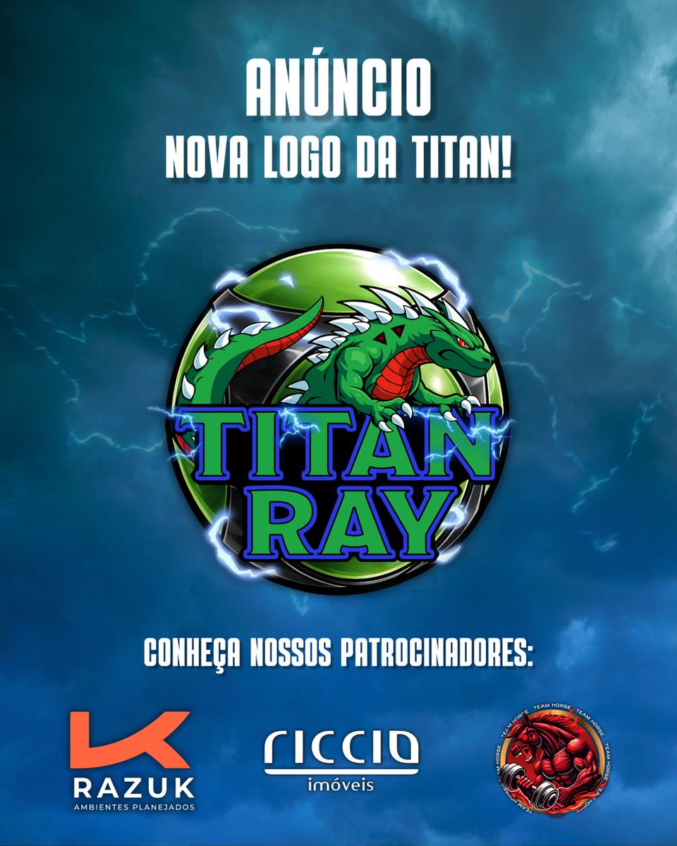 TitanRayVGC's tweet photo. E A TITAN RAY 🦖⚡ ESTÁ DE CARA NOVA.

UM NOVO PASSO PARA UMA NOVA ETAPA DA NOSSA HISTÓRIA.

E VEM MAIS POR AI.

Fiquem de 👀 https://t.co/QLMMQu0G0e