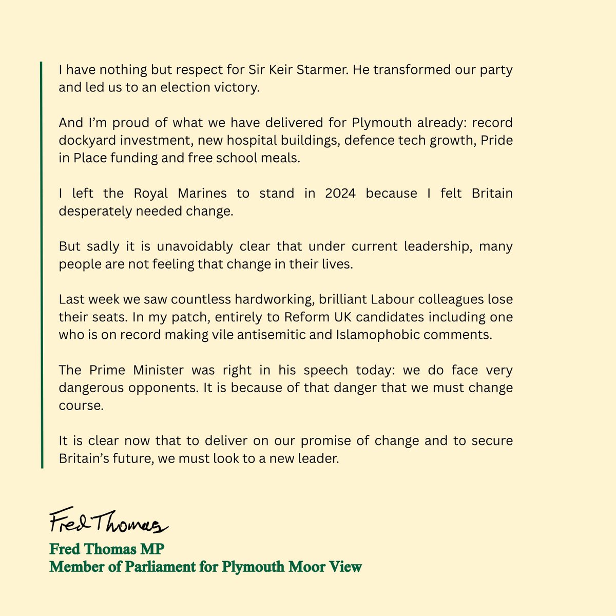 Fred Thomas MP tweet media