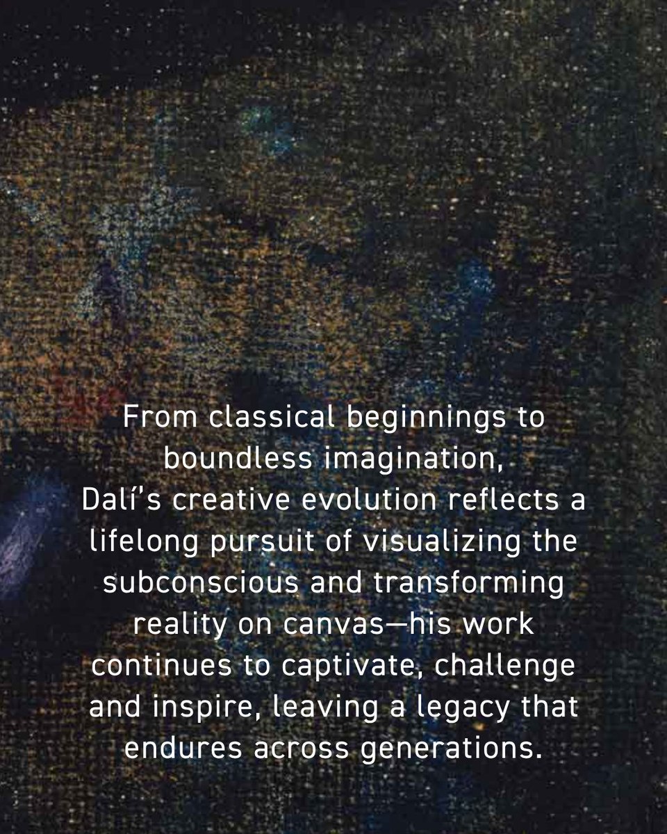 TheDali's tweet photo. happy birthday to salvador dalí 💫

Born #OnThisDay in 1904, Dalí's work continues to captivate &amp; reshape the way we see the world—from early portraits to iconic surrealist works, his legacy lives on. 👁️ 

Learn more: https://t.co/gwG44uyIyK 

#salvadordali #thedali #artmuseum https://t.co/5aKrc2vBAf