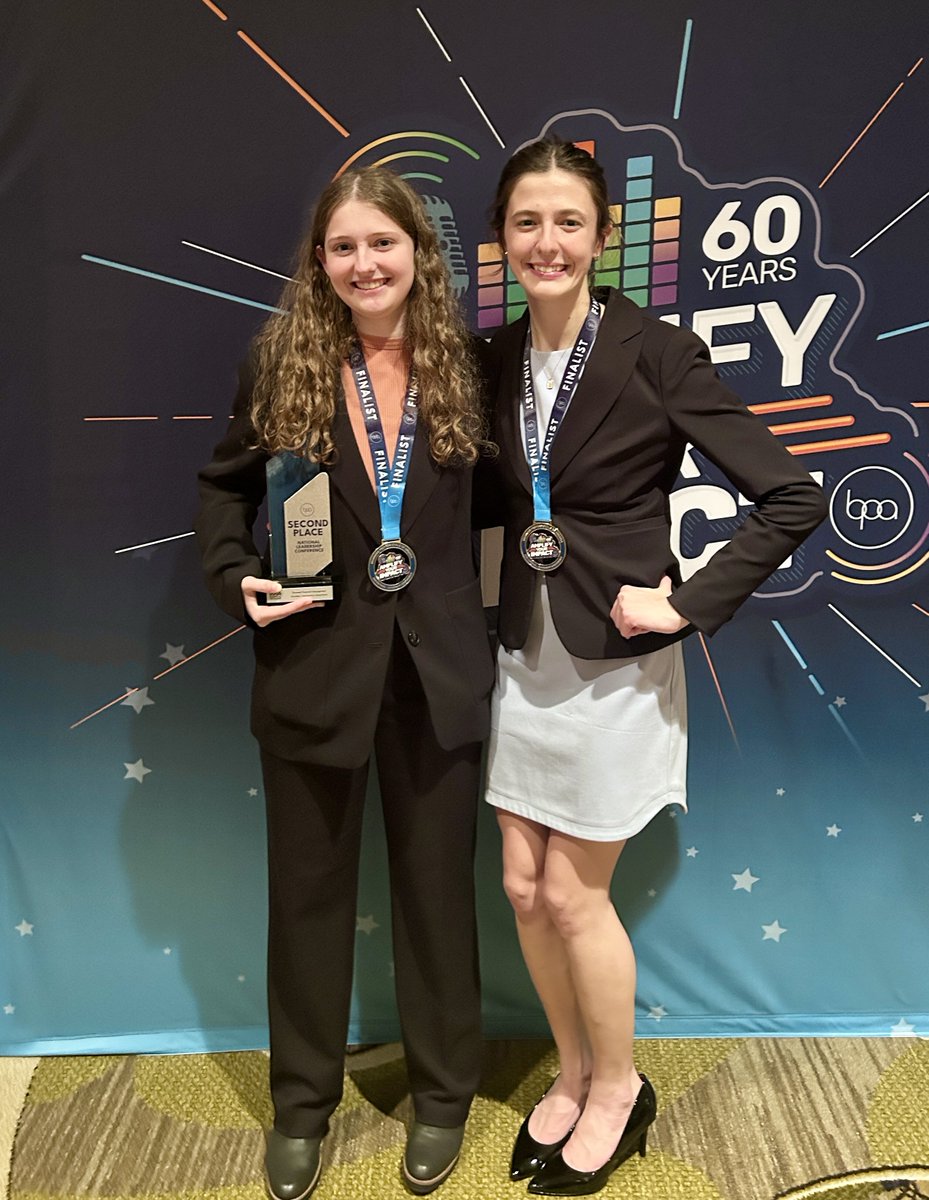 XavierSaints's tweet photo. Congratulations to all our Saints who competed at the National BPA Conference in Nashville last week! A special shout out to Ella Westhoff (2nd Place/Runner-Up) for Personal Financial Management and Kate Deegan (national finalist) in Prepared Speech! #WeAreXavier #BeXceptional https://t.co/vKKWGE2HV3