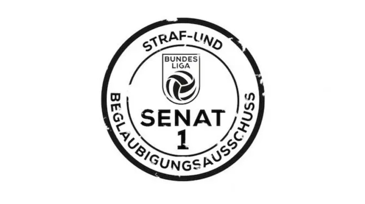 OEFBL's tweet photo. Urteil S1: 
Bernhard Unger (VIE): 1 Spiel Sperre - Verhinderung einer offensichtlichen Torchance https://t.co/z3PkCoUhRm