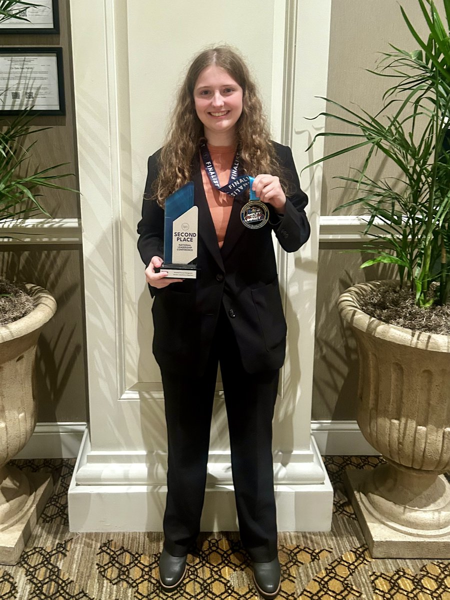 XavierSaints's tweet photo. Congratulations to all our Saints who competed at the National BPA Conference in Nashville last week! A special shout out to Ella Westhoff (2nd Place/Runner-Up) for Personal Financial Management and Kate Deegan (national finalist) in Prepared Speech! #WeAreXavier #BeXceptional https://t.co/vKKWGE2HV3