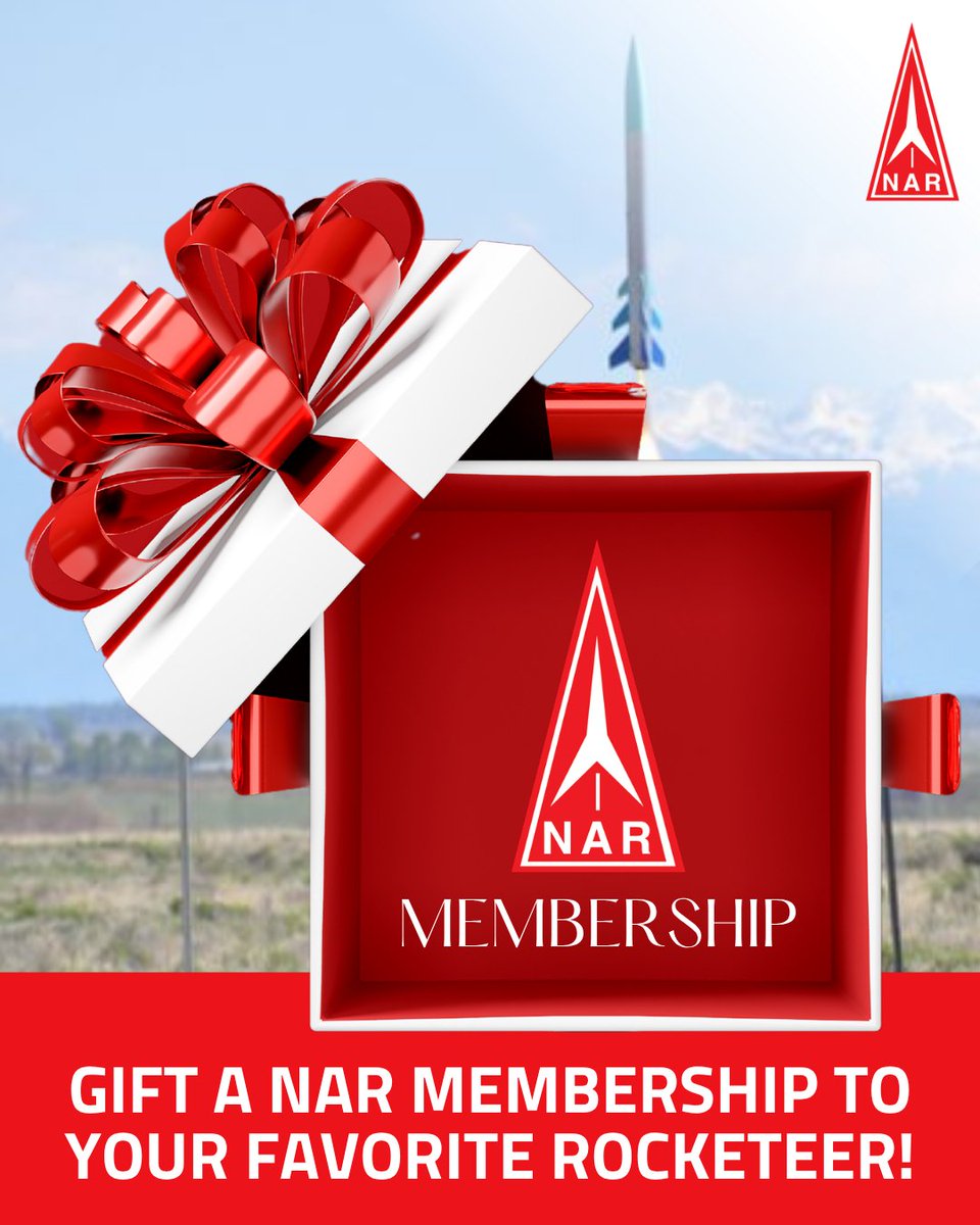 NARRockets's tweet photo. Help a rocketeer make exciting memories with our rocketry community by purchasing a NAR Membership! 🚀 Just log into your account on our website, go to your Profile/More Member Options, and visit Gift Memberships: https://t.co/sX1AewKPTq https://t.co/ezacL2SB1K