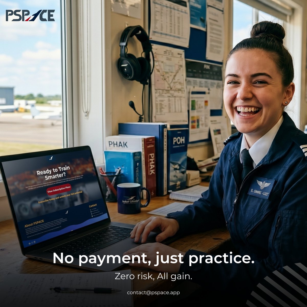 PSPACEAPP's tweet photo. No payment, just practice.
Get 50 FREE aviation questions with PSPACE and start training smarter today.

#PSPACE #AviationTraining #FuturePilot #StudySmarter https://t.co/wG57RmIpp8