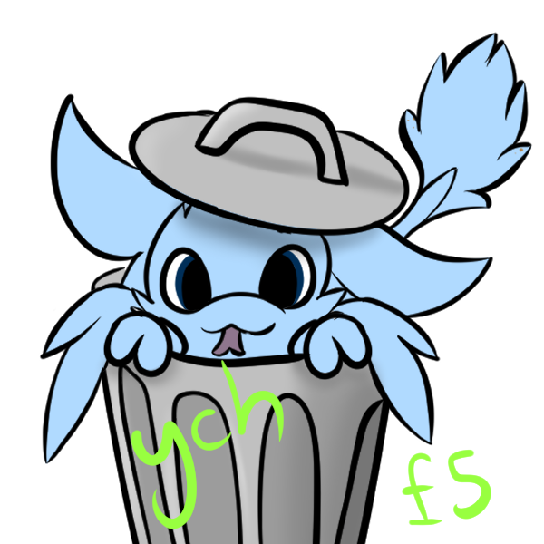 Kurimal_Latte's tweet photo. Heya! Made a little YCH for 5£  as ive seen in my incounters many avali love to spend time in any containers, including trash cans X3 so i decided to draw it!
contact me on Discord ( @kurimal_latte )

can change the speices if not too complex #avali #ych #art #oc
(From my Bsky) https://t.co/yglot7Z2zu
