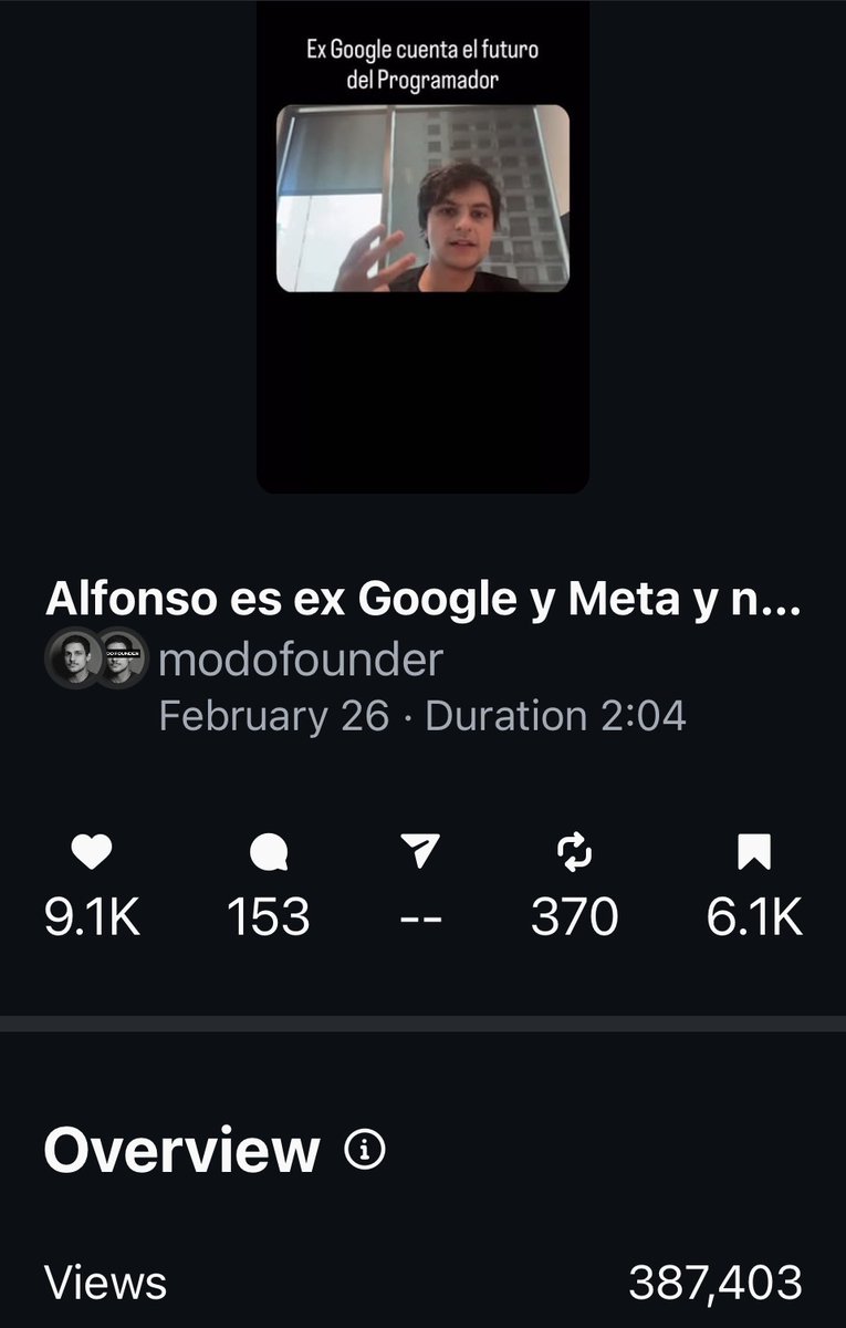 iosonomauricio's tweet photo. Instagram le quitó el audio a mi reel más viral 😒

Recuerden siempre tener su propio newsletter.

La audiencia de las redes es siempre una audiencia prestada. Siempre. https://t.co/IIUYiG10NE