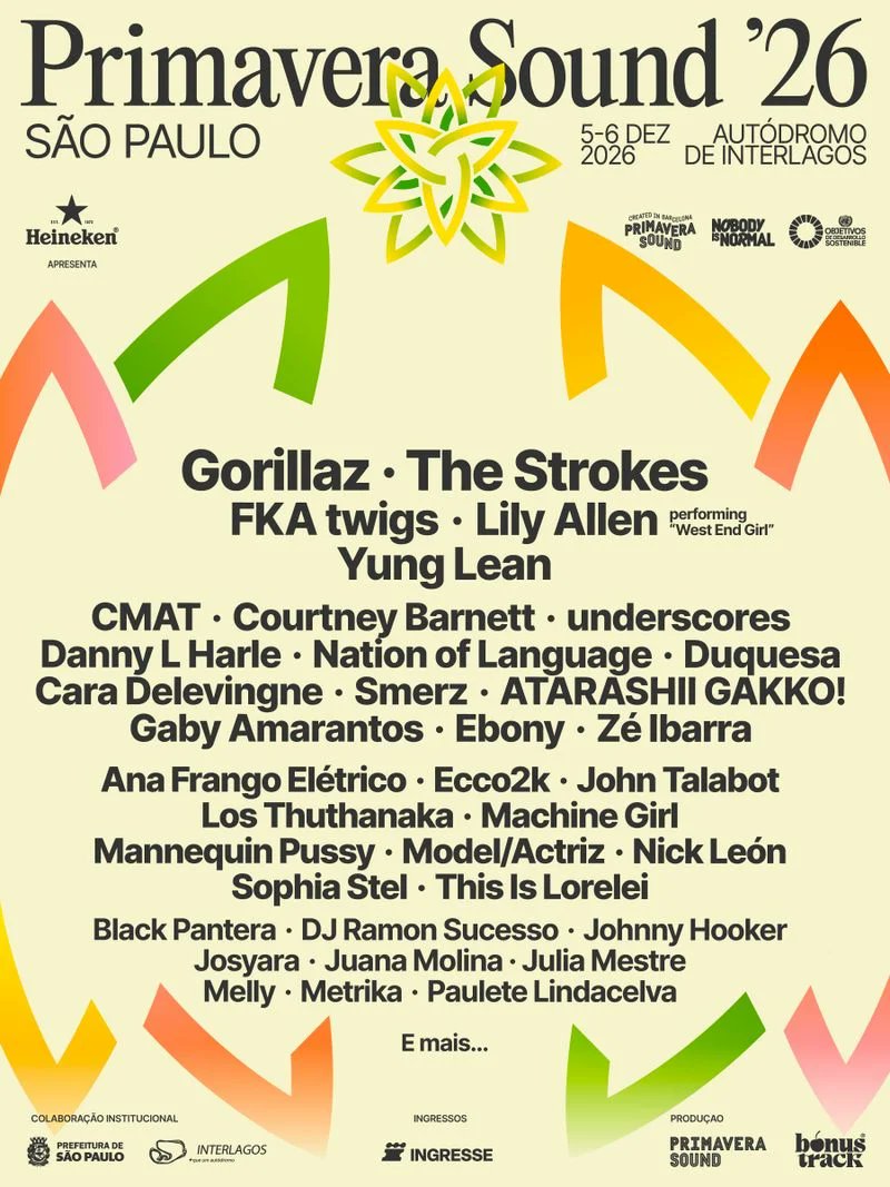 gorillaz_br's tweet photo. 🌸VENCEMOS GFAN! Gorillaz retorna como headliner do Primavera Sound 2026 que rola em Interlagos, São Paulo, nos dias 5 e 6 de Dezembro. Prepare a grana, o coração, a garganta que será um momento único, a montanha está chegando!🌸 Em breve mais informações! https://t.co/xdxFqN3fBM