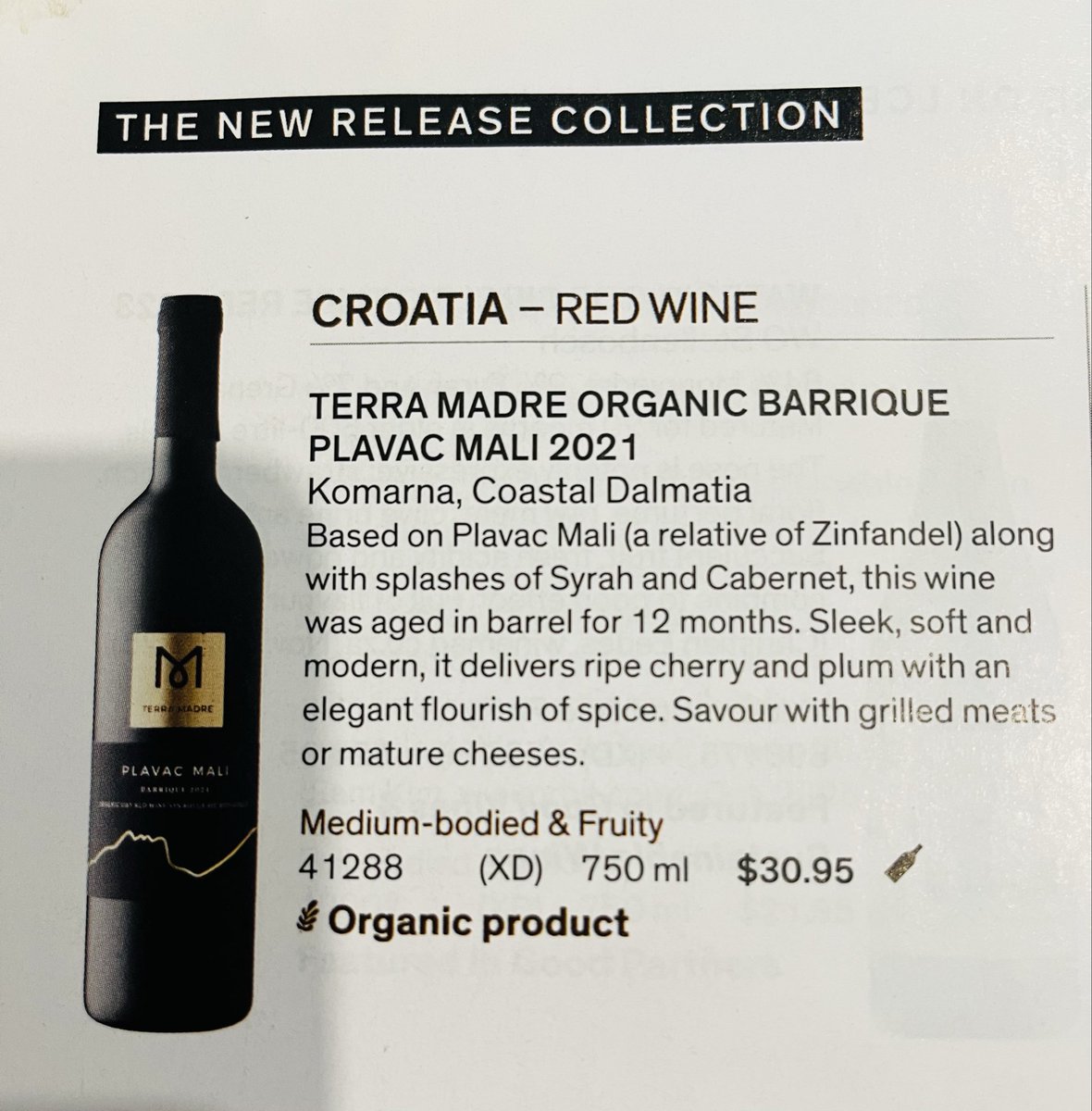 RolandRussell's tweet photo. Limited quantities of this organic stunner are available @lcbo https://t.co/BkUgdkr0Ev