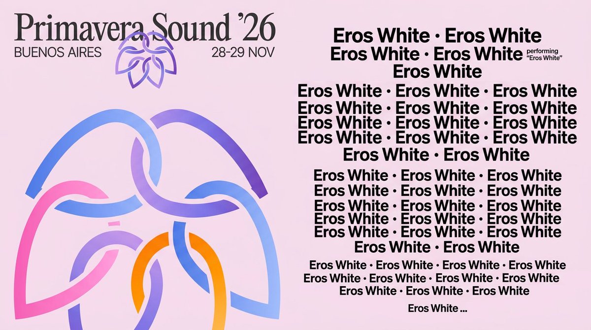 eroswhite's tweet photo. AL FIN un festival como la gente!!!!!! https://t.co/Jd0o8IYnAI