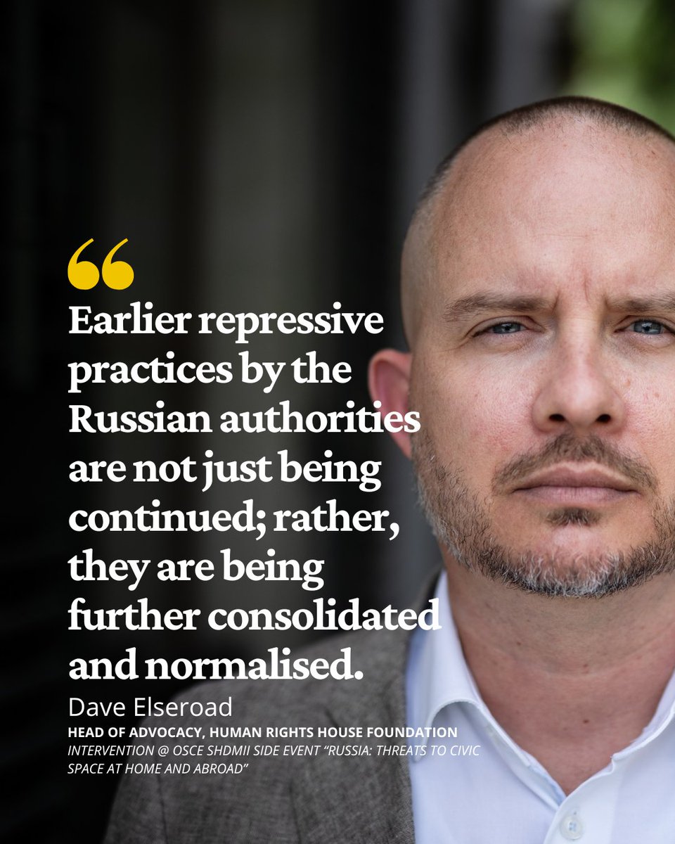 HRHFoundation's tweet photo. “These [practices] are, of course, even more pronounced within indigenous, ethnic and religious minority communities.” HRHF’s @delseroad @ our OSCE SHDMII Side Event on Russia. https://t.co/4SEF9Vkem1