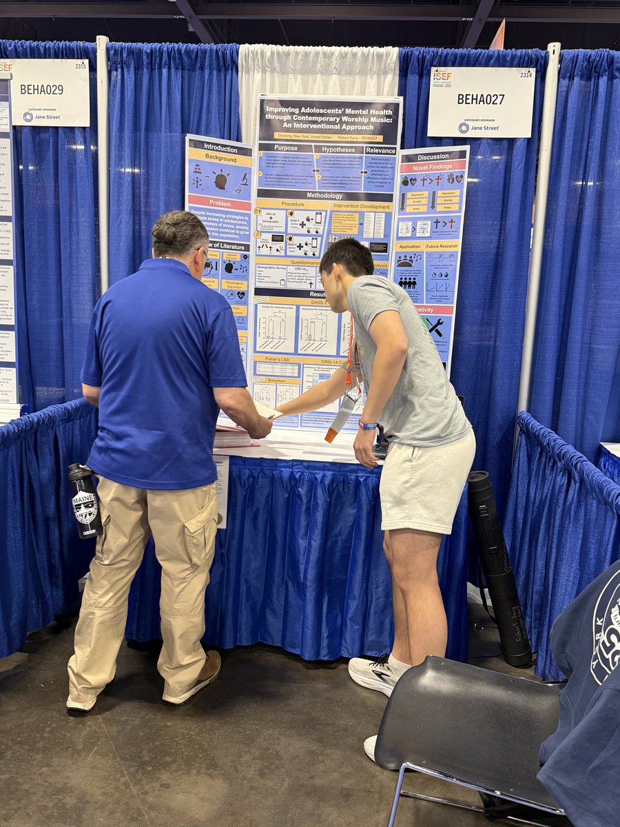 OHS_SciRe's tweet photo. Robert Kang and Eric Huang are preparing for the Super Bowl of science fairs! We have registered, build our display boards, and passed our safety inspections at the Regeneron ISEF in Phoenix, AZ! #societyforscience #Opride https://t.co/cYoW6K6x2R