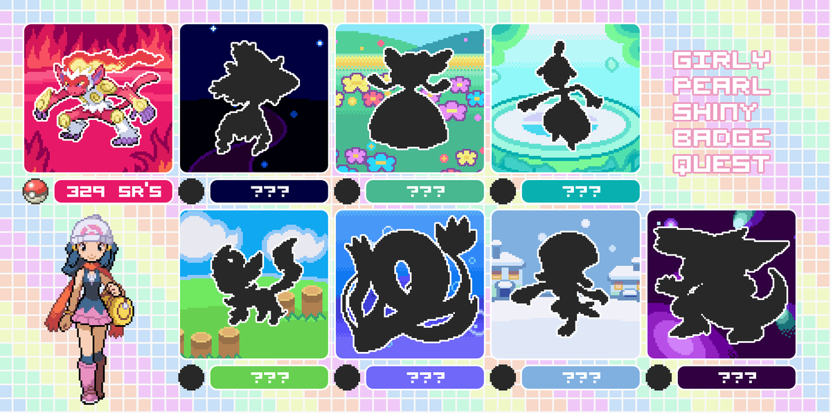 AndreaPoulpy's tweet photo. This badge quest idea came to me when i realized how great Milotic's sprite is in Diamond and Pearl, and how many feminine Pokemon i liked in the sinnoh regional dex. Very thrilled to hunt in eterna forest next ! https://t.co/sdPvLdMmgU